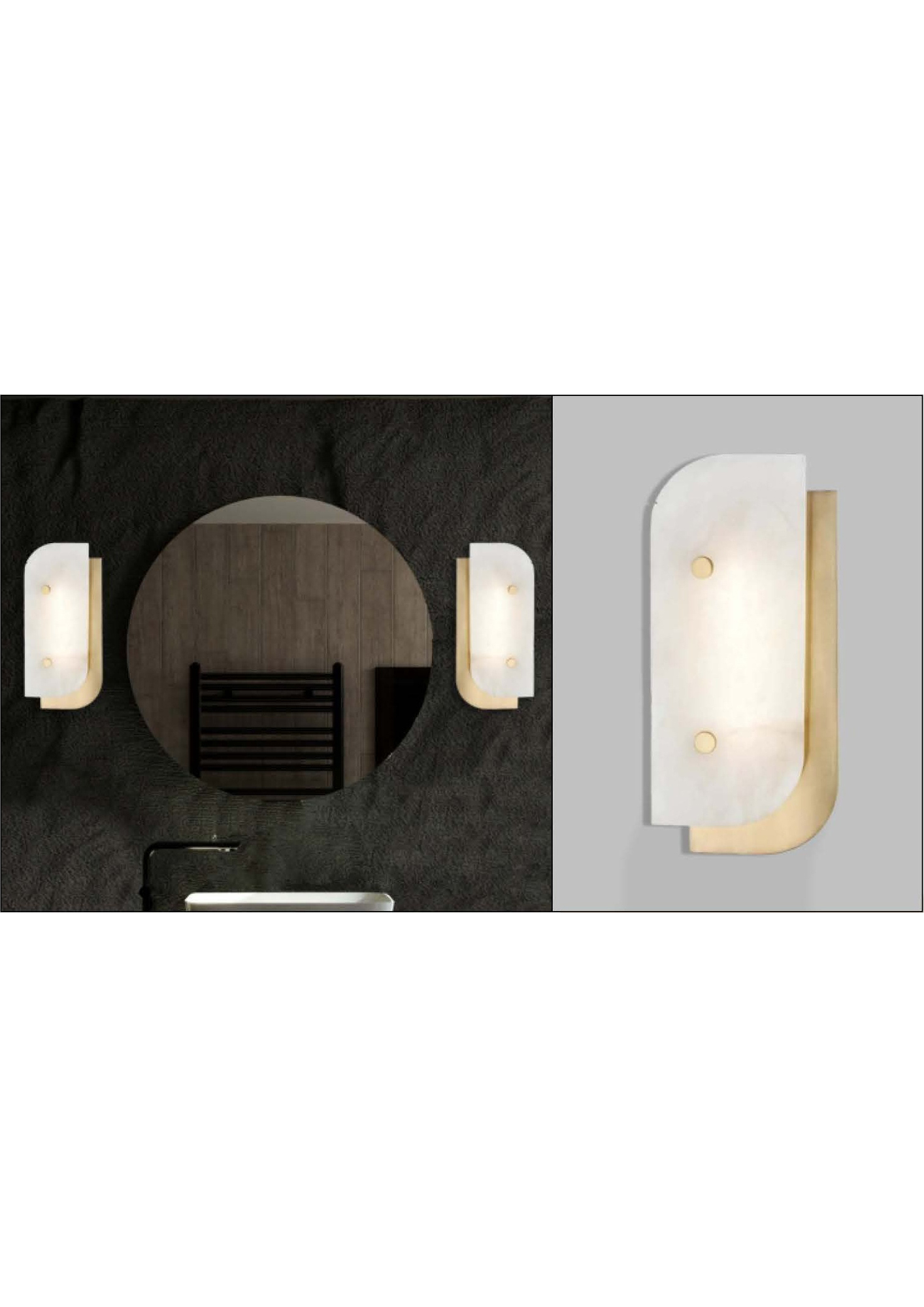 Beyond Lights - Brass Wall Sconce- GL
